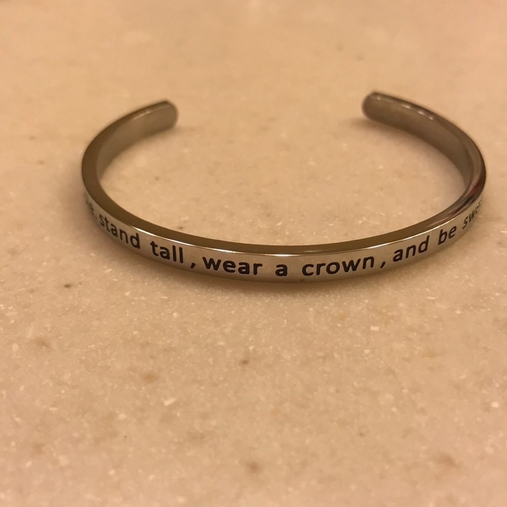 Pineapple Quote Cuff Bracelet